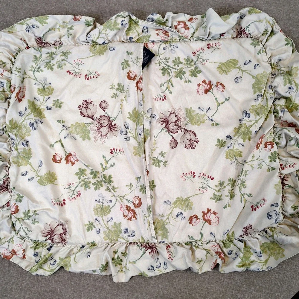 Vintage Ralph Lauren Delilah King Bedding 5pc Sheet Shams Floral Cottagecore